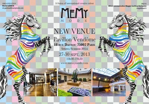 Salon MEMY MODE : du 27 au 30 Septembre