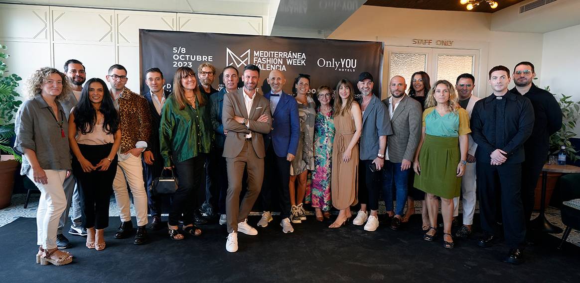 Acto de presentación de la segunda edición de la Mediterránea Fashion Week Valencia, el 21 de septiembre de 2023.