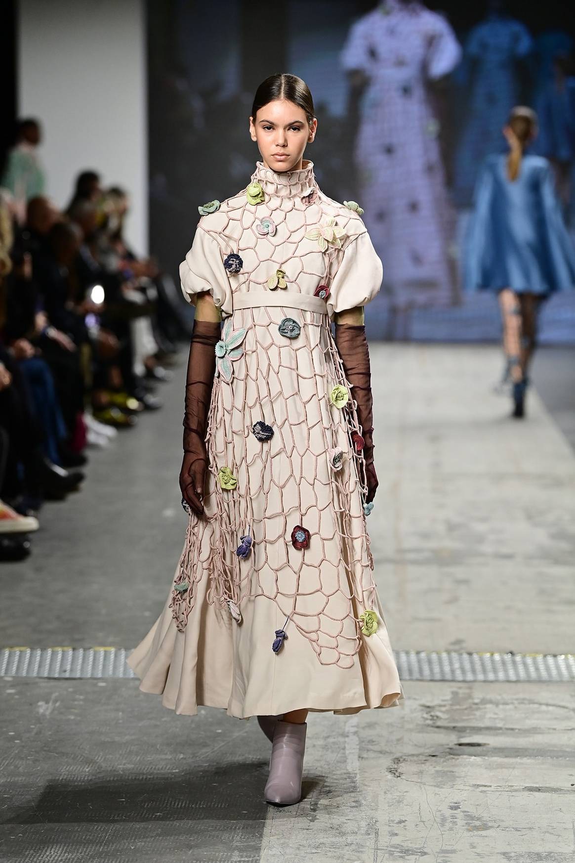 Students of Accademia Costume & Moda show designs during Fashion Graduate Italia