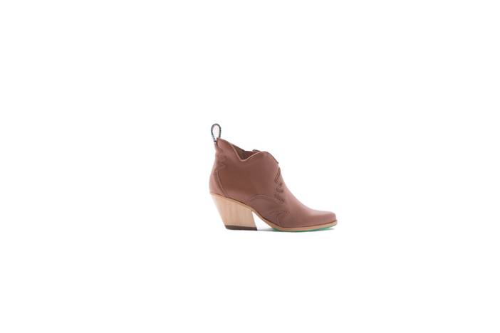 Atlantis vegan ankle boots cognac | A Perfect Jane