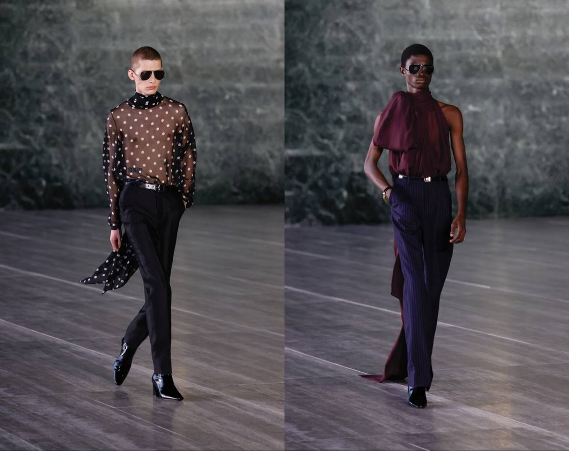 Saint Laurent SS24 in Berlin. Image: Saint Laurent