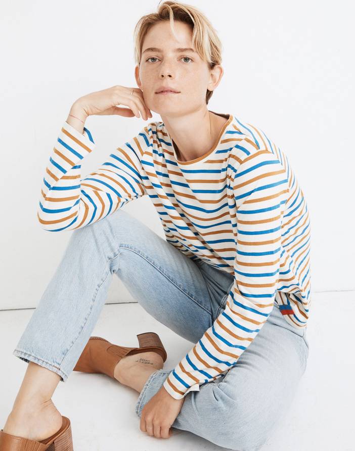 X Kule Striped Modern Long-Sleeve Tee | Madewell