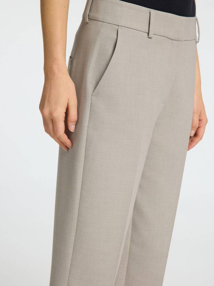Cropped Tapered Fit Broek | Selected-Femme