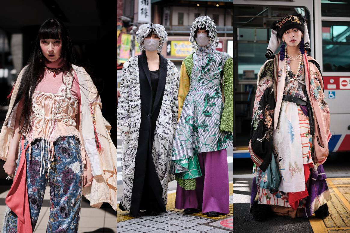 Street style at Rakuten FWT, Aw23. Image: Launchmetrics Spotlight