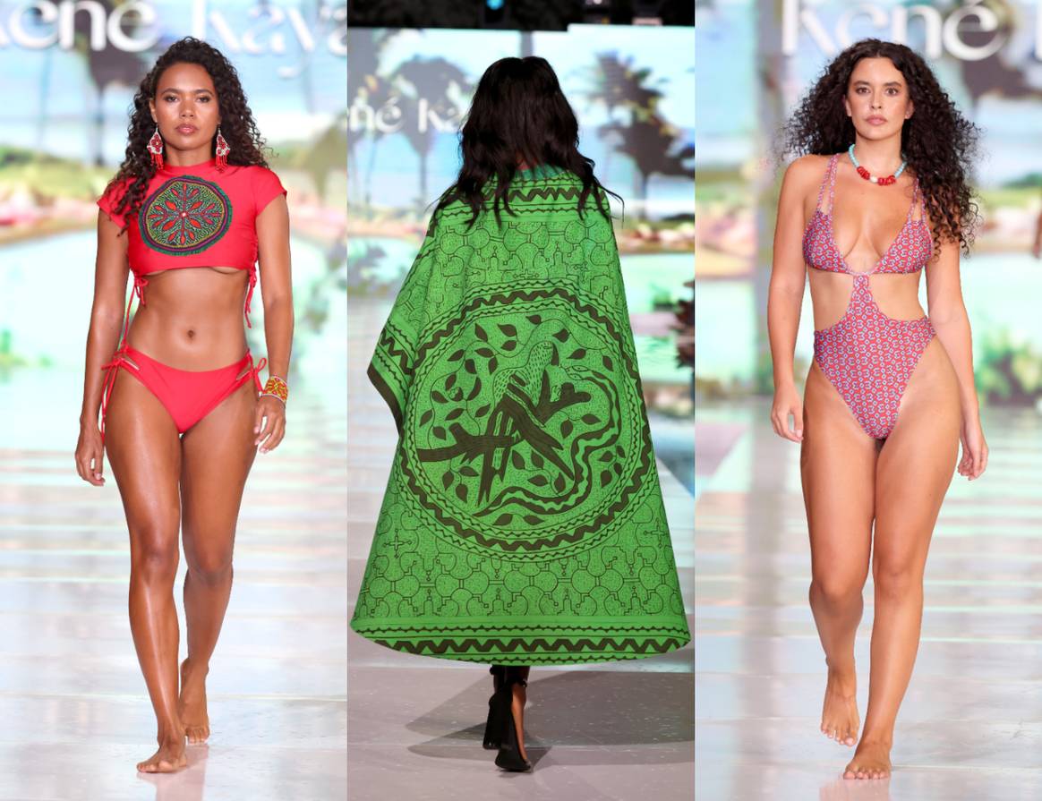 Looks from Kene Kaya's collection, Miami Swim Week.