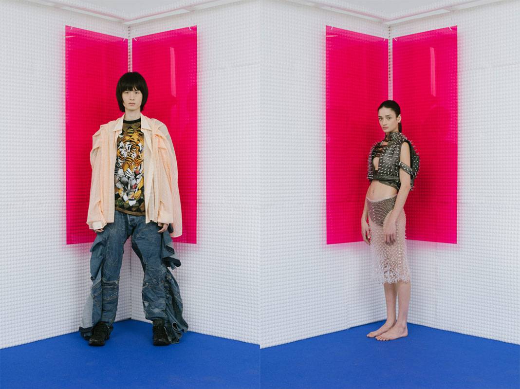 Courtesy of Festival de Hyères. Fernando Miro & Alizée Loubet - Jenny Hytönen. © Vanni Bassetti