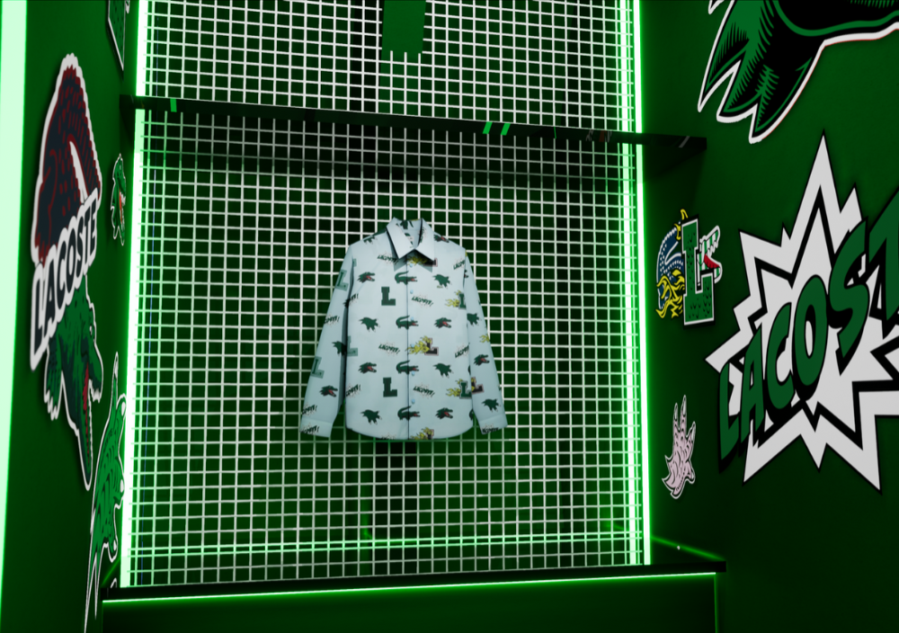 Lacoste virtual reality store by Emperia. Image: Emperia