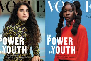 Middelbare scholieren op de cover van oktobernummer Vogue Nederland