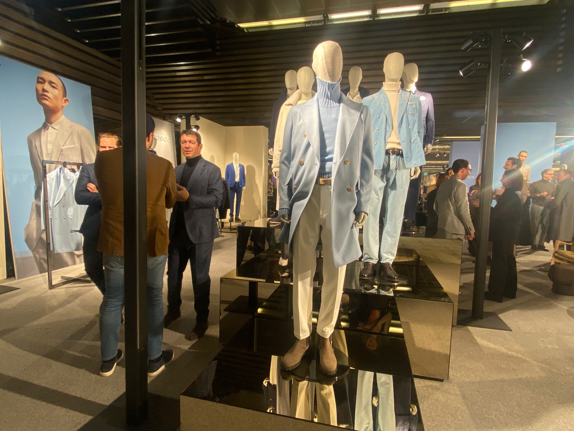 Windsor-Stand bei der Pitti Uomo. Foto: FashionUnited