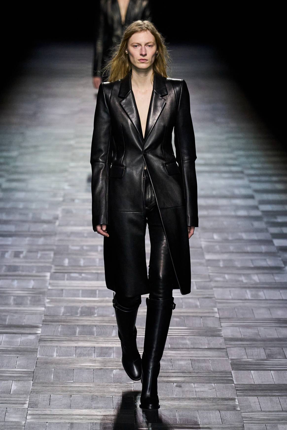 Ann Demeulemeester FW23 black leather