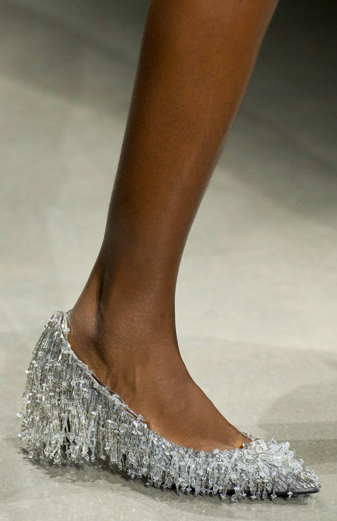 Gucci ss24 crystal embellished shoe