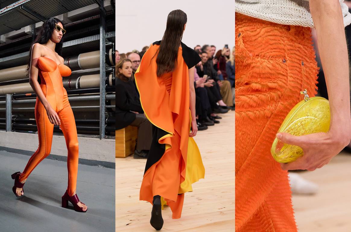 Energy Orange Jean Paul Gaultier SS26 - Ready to Wear & Loewe SS26 - Ready to Wear (2x)