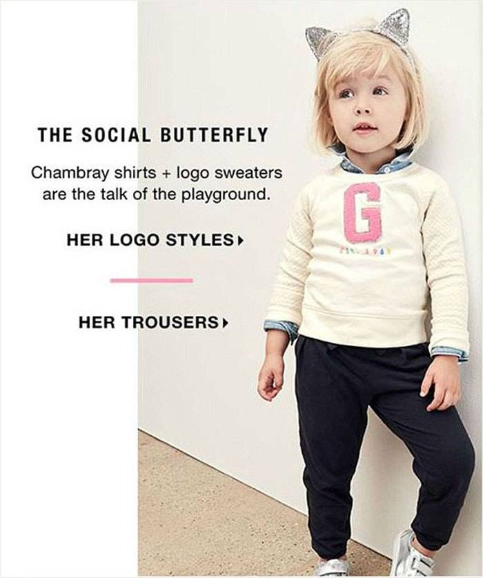 Gap branded sexist for latest childrenswear ad