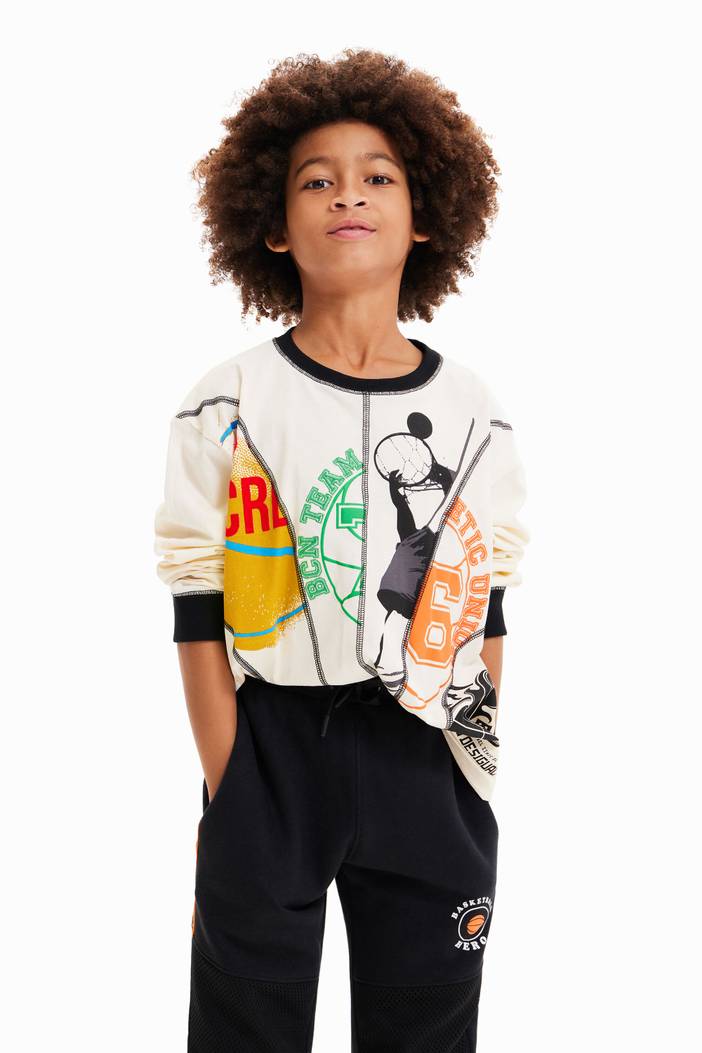 Patchwork sport T-shirt | Desigual