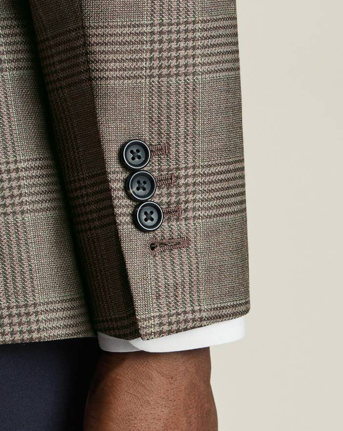 Men's Charles Tyrwhitt Luxury Italian Checkered na Jacket | Charles Tyrwhitt