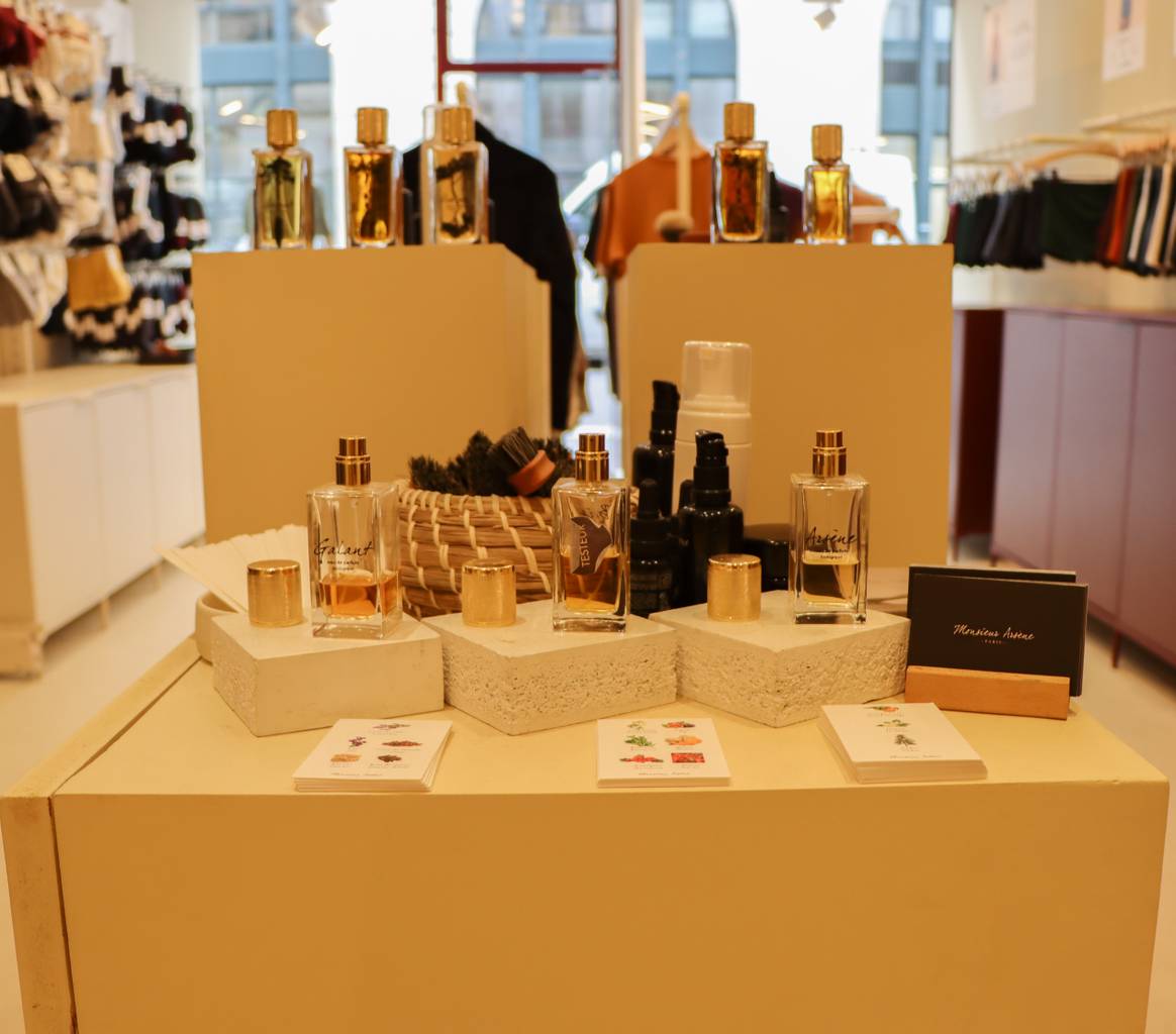 Boutique Pétrone à Paris, stand Maison Arsène