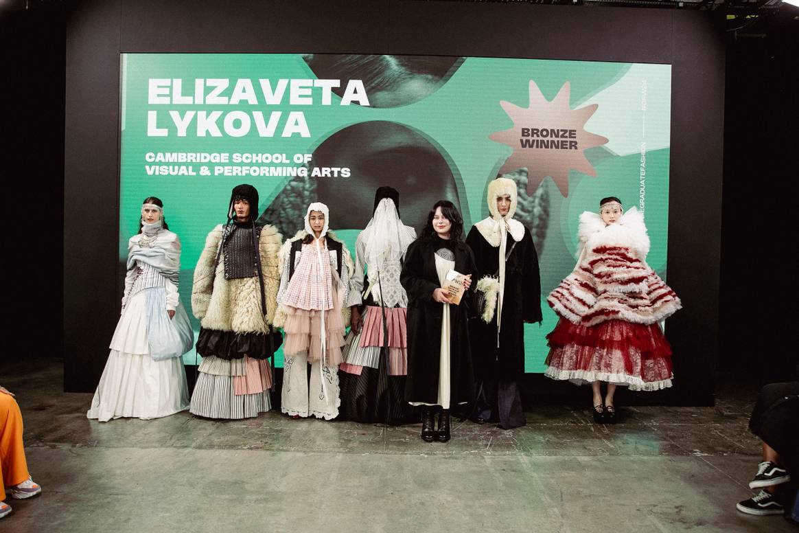 ‘Best of GFW24’ Bronze Winner Elizaveta Lykova with her designs.