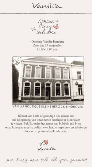 Vanilia opent boutique in Bergenkwartier te Eindhoven