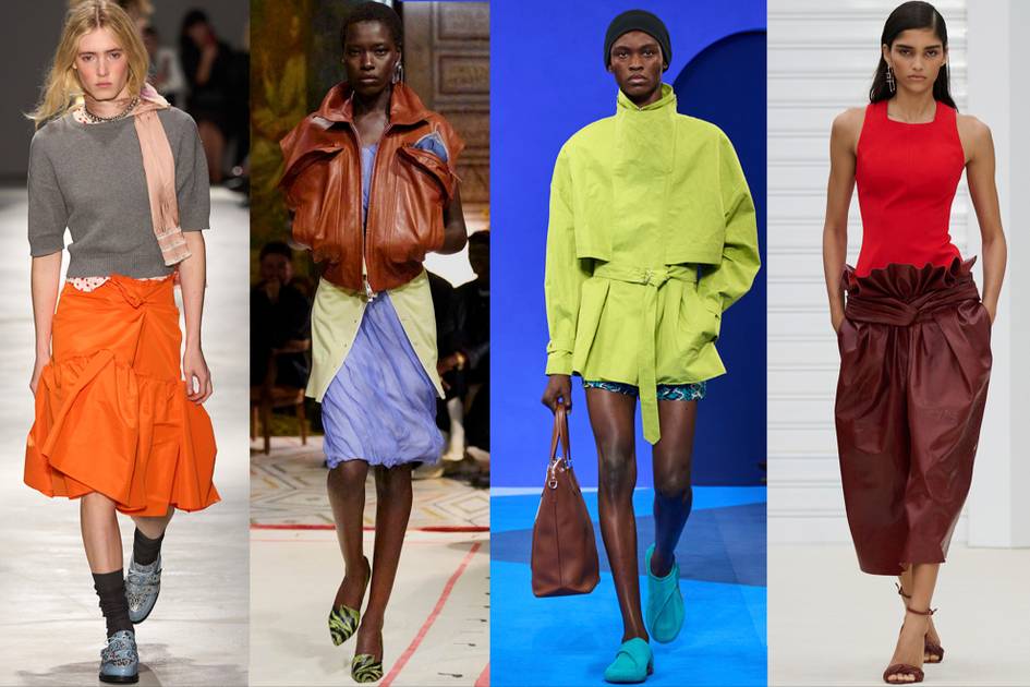 Milan Fashion Week SS26 color trend runway palette