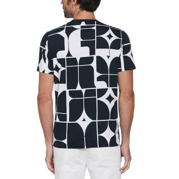 Men's Geometric Print Fashion Short Sleeves T-Shirt | Original Penguin