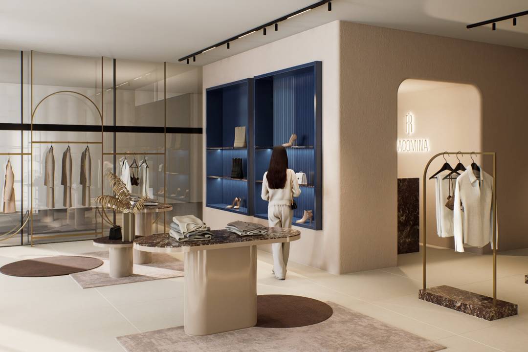 La boutique Fracomina che aprirà in via Manzoni, a Milano