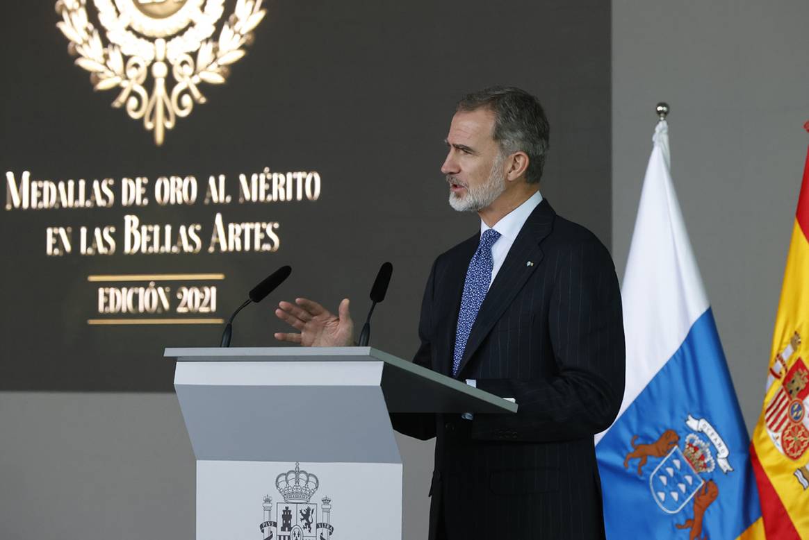 Photo Credits: Acto de entrega de las Medallas de Oro al Mérito en las Bellas Artes 2021. Casa de S.M. el Rey.