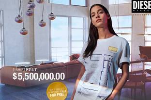 Diesel propose des t-shirts au prix de 5 millions de dollars l’unité