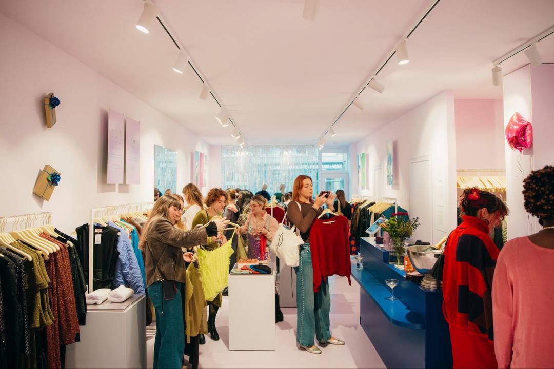 Opening van Lena the Fashion Library in de Pijp in Amsterdam.