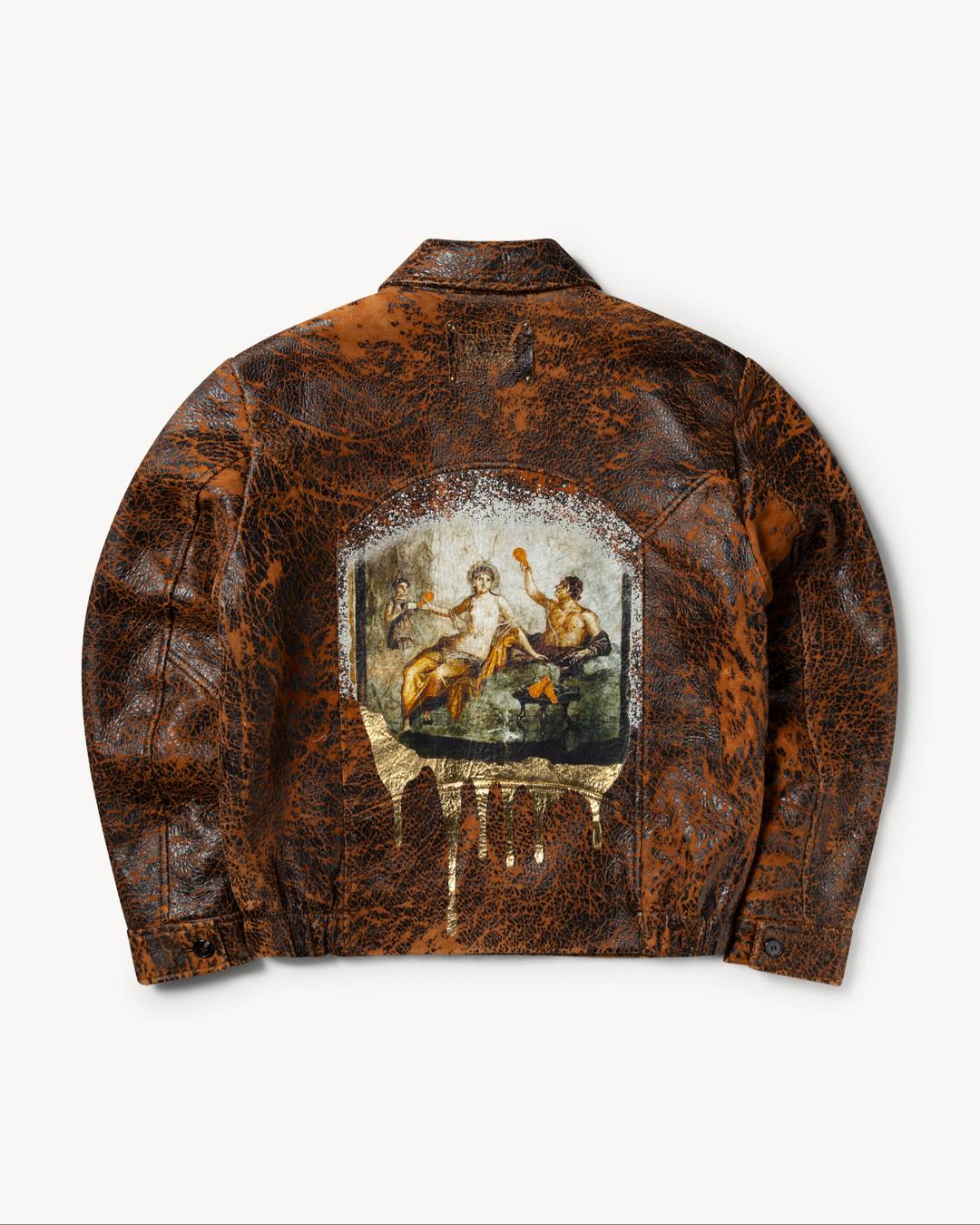 KFC x Aries ‘Gravy Drip’ leather jacket