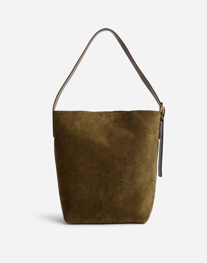 The Essential Bucket Tote in Suede | Madewell