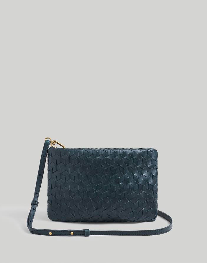 The Puff Crossbody Bag: Woven Leather Edition | Madewell