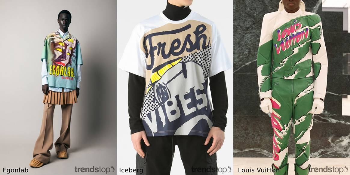 Menswear print directions for Fall/Winter 2021