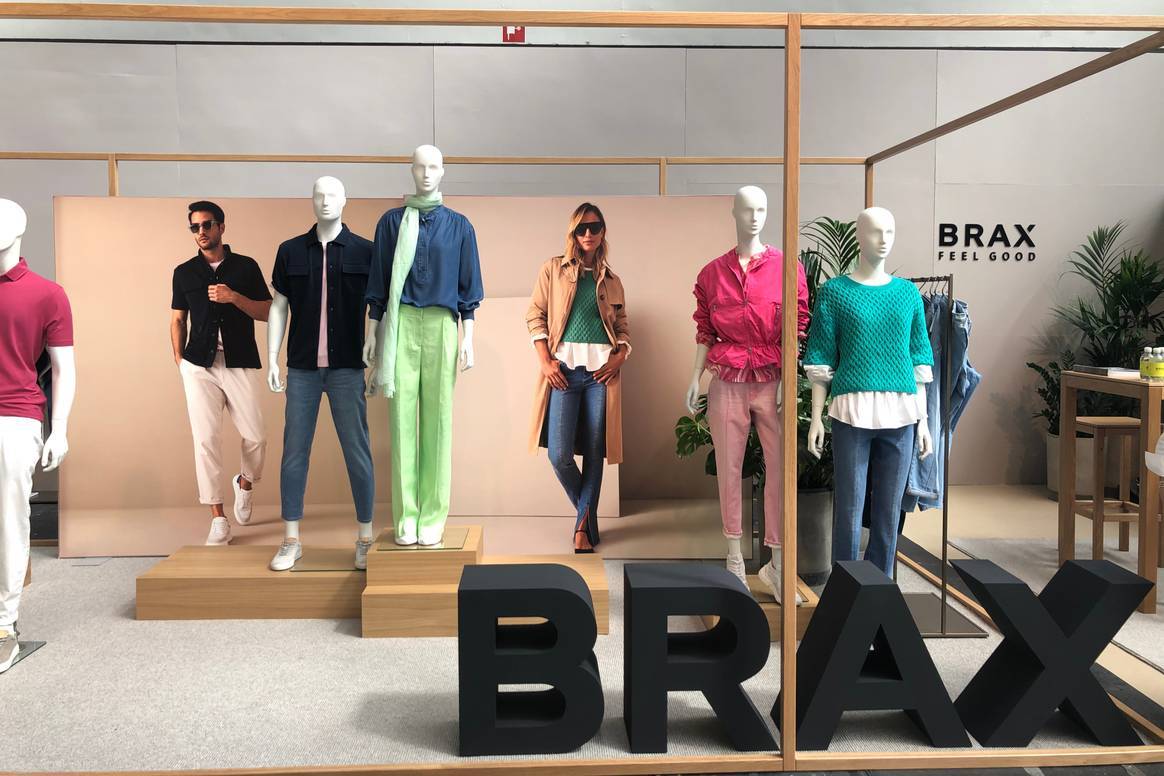 Brax-stand op de Modefabriek SS23 in juli 2022. Beeld: Brax