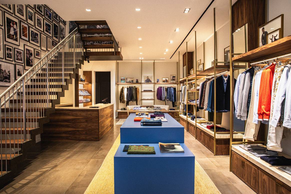 Store front of Robert Talbott new flagship store on Madison Avenue