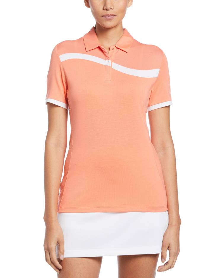 Women's Swing Tech™ Asymmetrical Color Block Golf Polo Shirt | Callaway