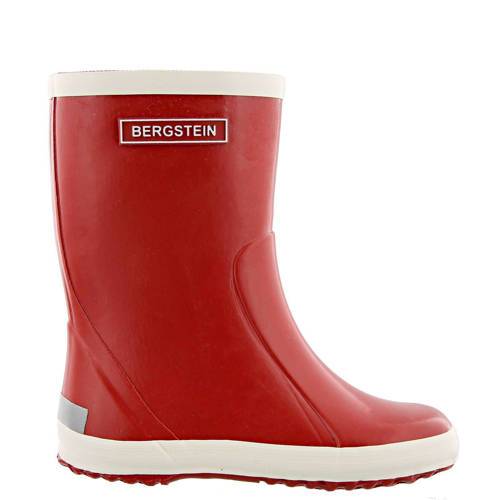 Regenlaarzen Rood/wit Jongens/Meisjes Rubber Effen | Bergstein