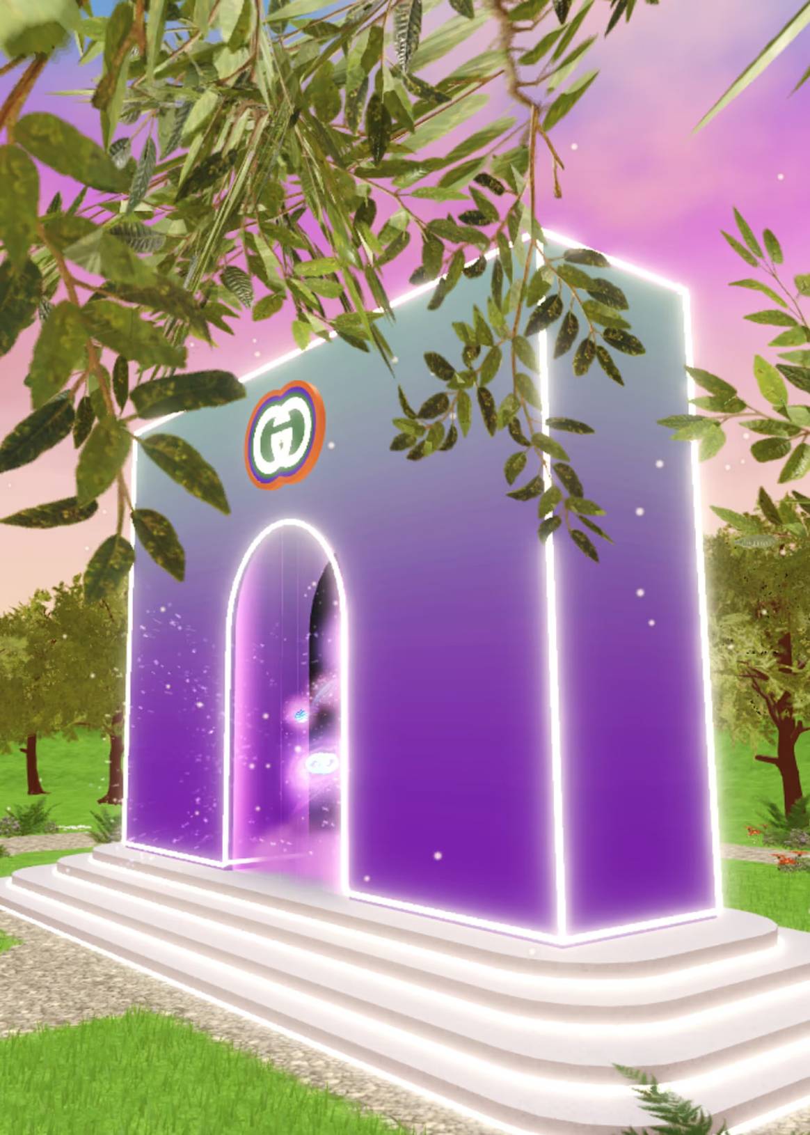 Photo Credits: Gucci Town, mundo virtual permanente de Gucci en el metaverso de Roblox.