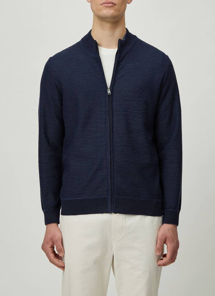 Strickjacke Baumwoll-Leinen-Mix | Maerz