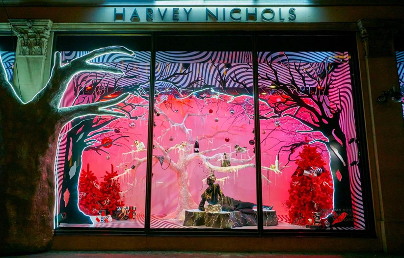 Harvey Nichols Kerst 2024 etalages