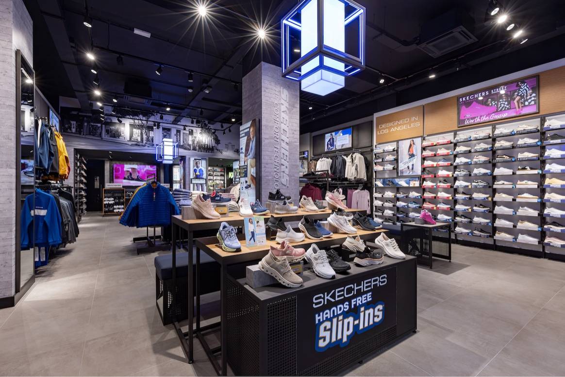 Blick in den neuen Skechers-Store in Mailand