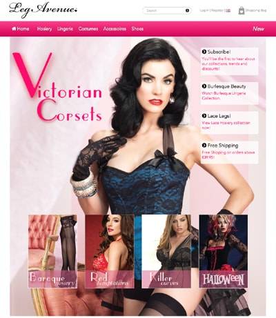 Beenmode, lingerie en thema kostuum pionier Leg   Avenue zet hoog in op B2C shop van Eezeebee