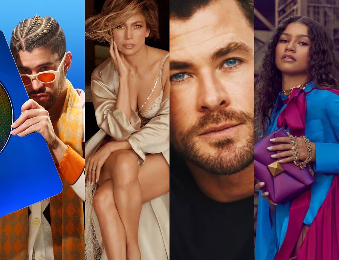 Bad Bunny, Jennifer Lopez, Chris Hemsworth et Zendaya.