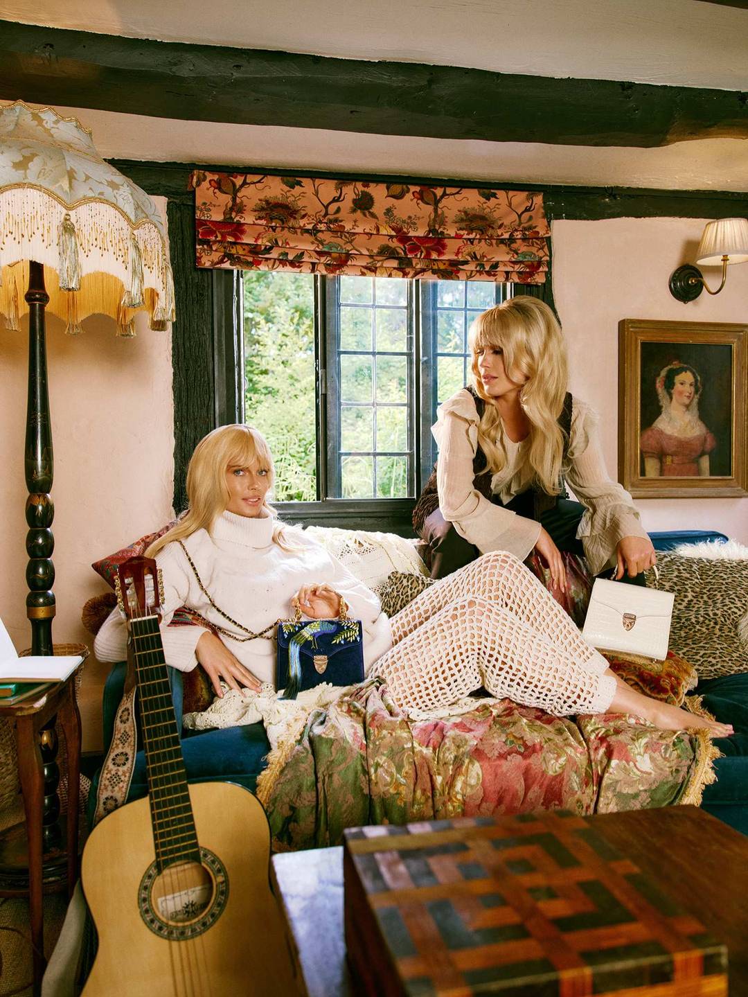 Lady Eliza and Lady Amelia Spencer star in the Aspinal of London summer 2025 campaign