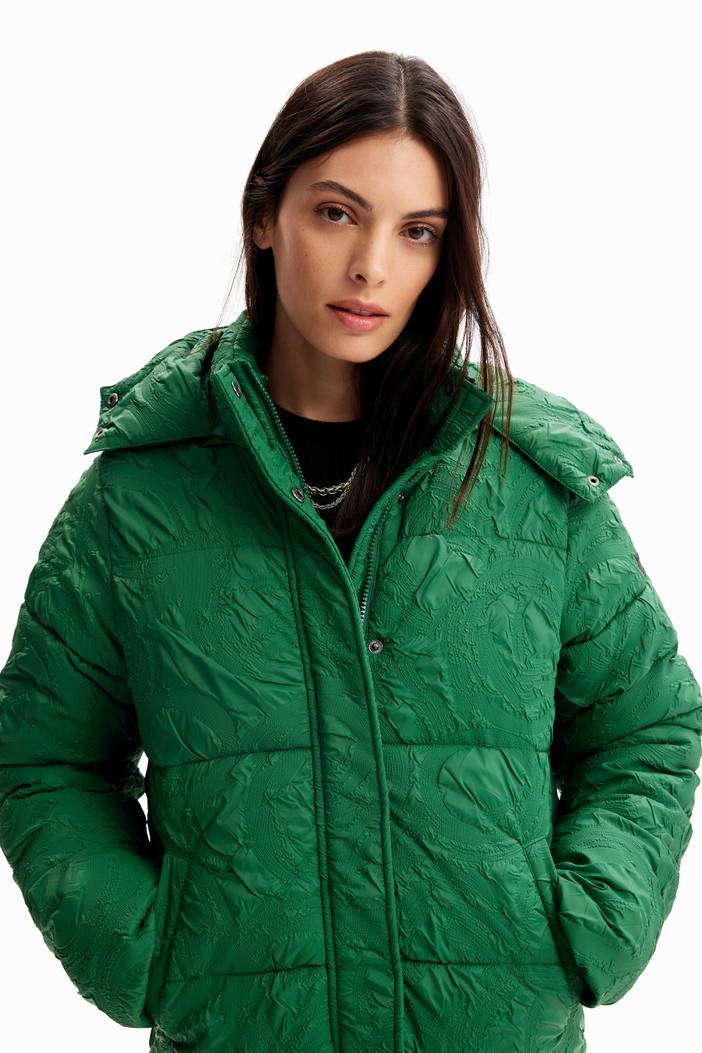 Textured quilted jacket | Desigual
