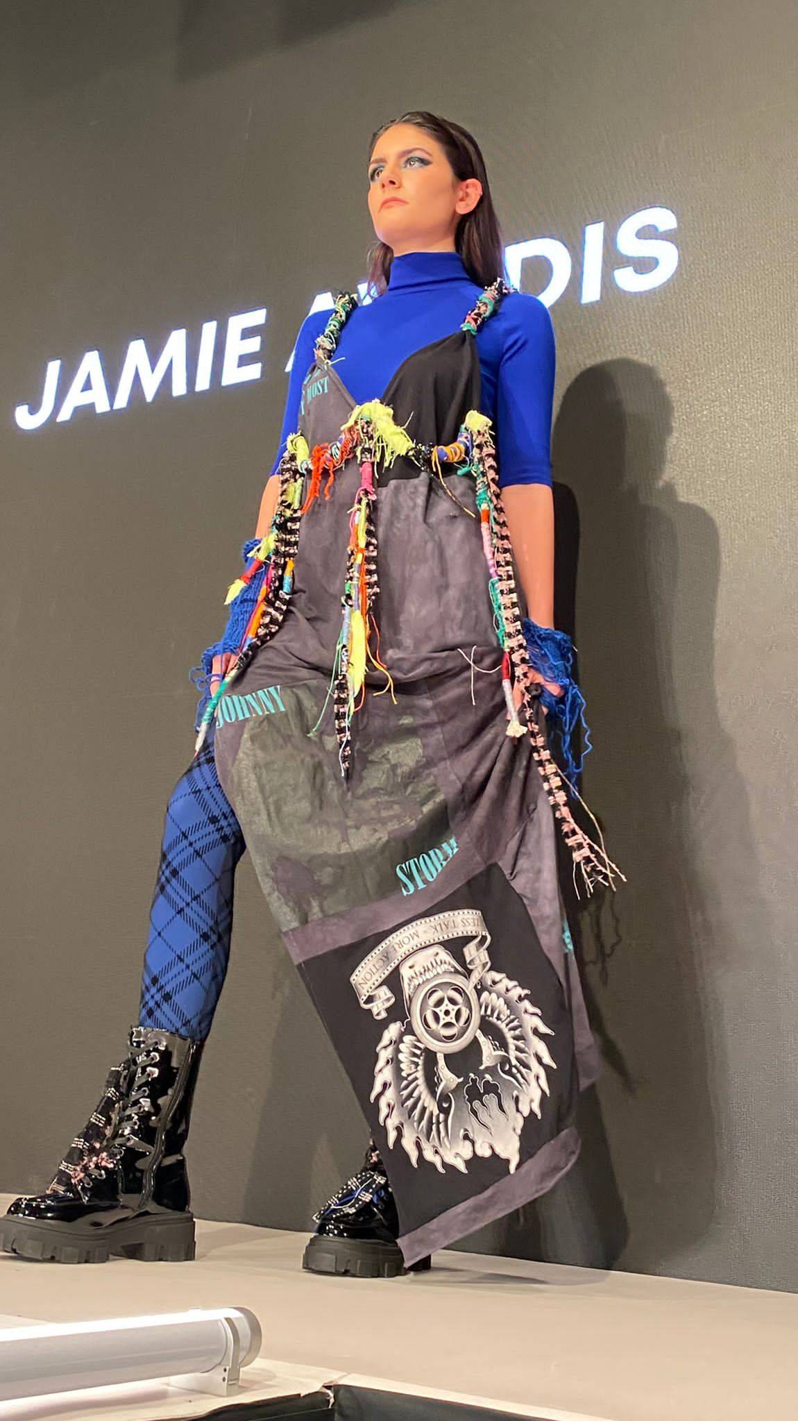 A design by Jamie Avadis, a fashion design student from Istituto Marangoni Miami at NYFW. Image via Instituto Marangoni Miami /LinkedIn.