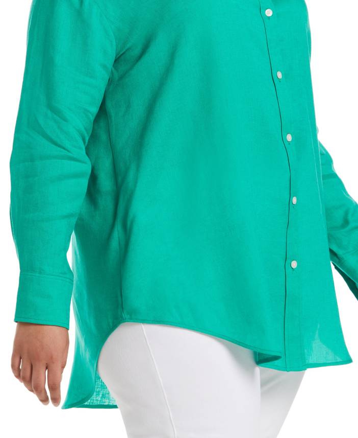 Women's Plus Size Easy Linen Shirt | Rafaella