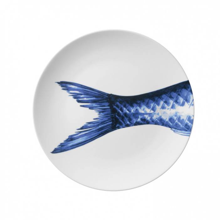 Plates Delft Blue (3 pcs) | A fish named Fred