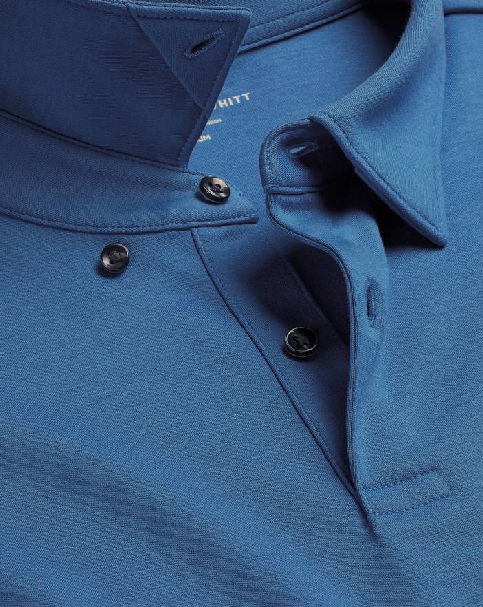 Men's Charles Tyrwhitt Long Sleeve Smart Jersey Polo Shirt | Charles Tyrwhitt
