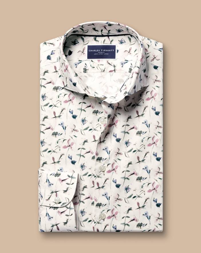 Men's Charles Tyrwhitt Made With Liberty Fabric Semi-Cutaway Floral Shirt | Charles Tyrwhitt