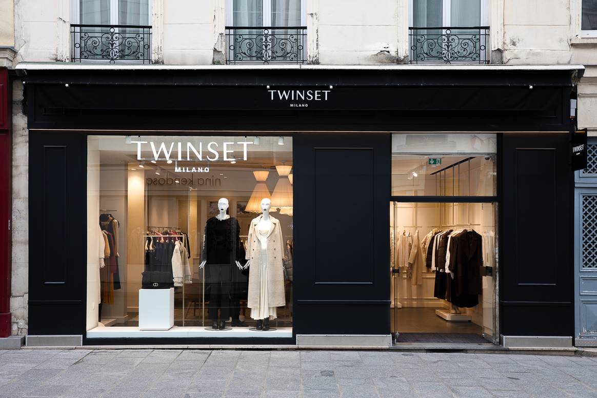 Twinset Milano, boutique dans le quartier du Marais, à Paris.